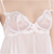 Embroidered elegance babydoll with thong - Babydoll and panty set