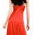 Red satin and lace gown - Gown