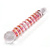 Gold spiral wrapped wand - Glass dildo