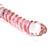 Gold spiral wrapped baton - Glass dildo