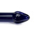 Cobalt blue rotary love wand - Glass dildo