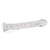 Swirl ribbed glass dildo with curved G-spot head