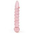 Swirl rib glass dildo probe