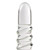 Swirl rib glass dildo probe