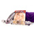 Rocky road glass dildo with handle