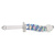 Dichroic spiral with handle - Glass dildo