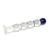 Blue ball explorer - Glass dildo