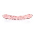 Crystal cut pink double dong