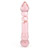 Glass wand with hearts - Glass dildo