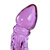 Crystal cut S-curve double dong - Glass G-spot shaft
