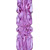 Crystal cut S-curve double dong - Glass G-spot shaft