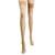 Lace top stockings with backseam