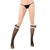 Fishnet knee highs with ruffle and bow