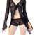Spiderweb tie top set - Bed jacket