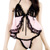 Spanish lace peek a boo set - Peek a boo babydoll and panty set