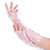 Elbow length fingerless gloves