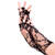 Elbow length fingerless gloves