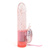Pink jelly ele with turbo pearls - Rabbit vibrator