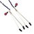Single strand beaded clamps