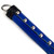 Black and blue strap whip