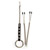 Y-Style nipple clamps and cock ring chain