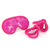 Japanese silk love rope cuffs and blindfold - BDSM kit