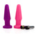 Vibrating silicone neon anal plug - Vibrating anal plug