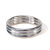 Silver ribbed cock ring