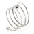 Silver spiral cock ring
